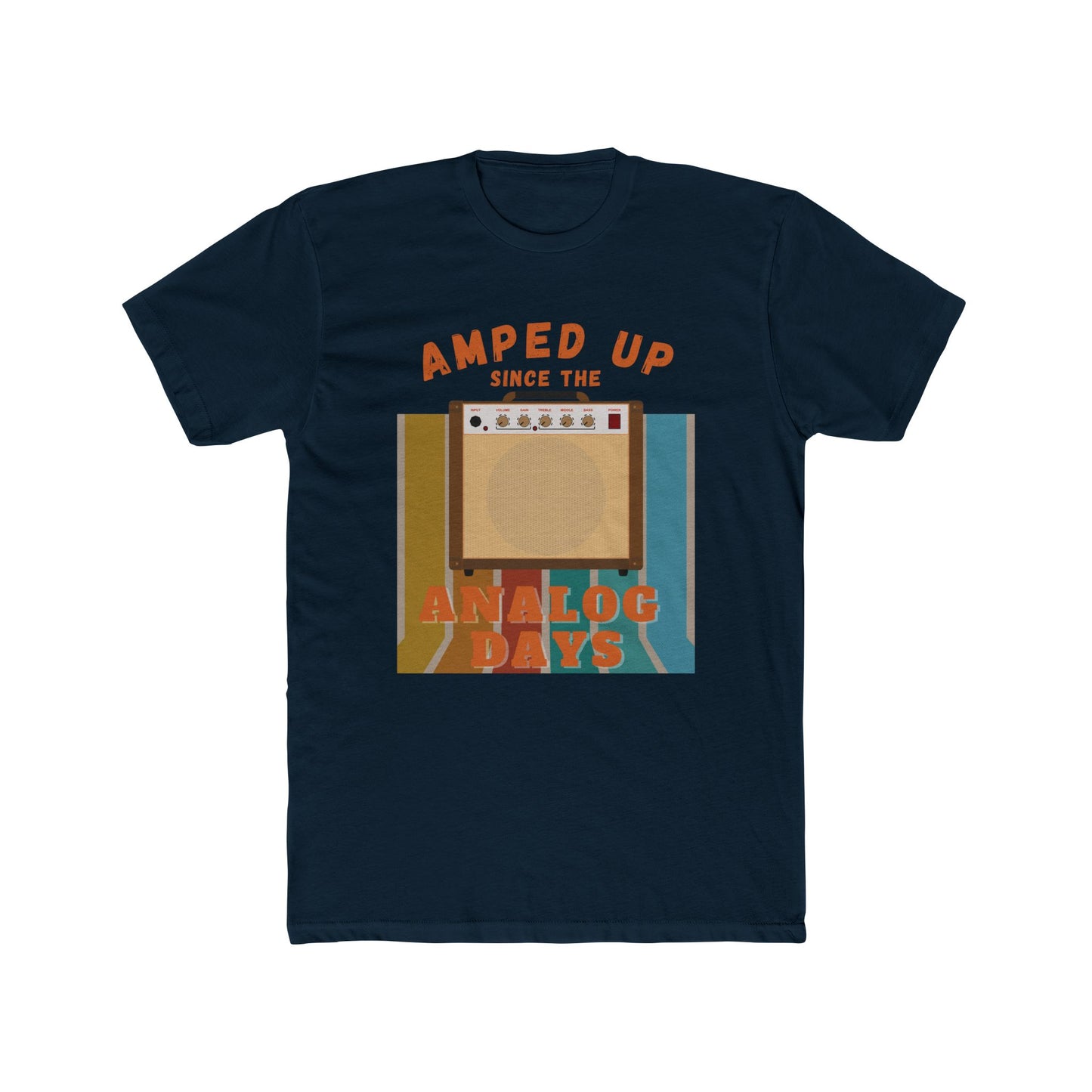 Vintage Retro Graphic Tee - Amped Up Since the Analog Days | Nostalgic Music Lover Shirt Gift