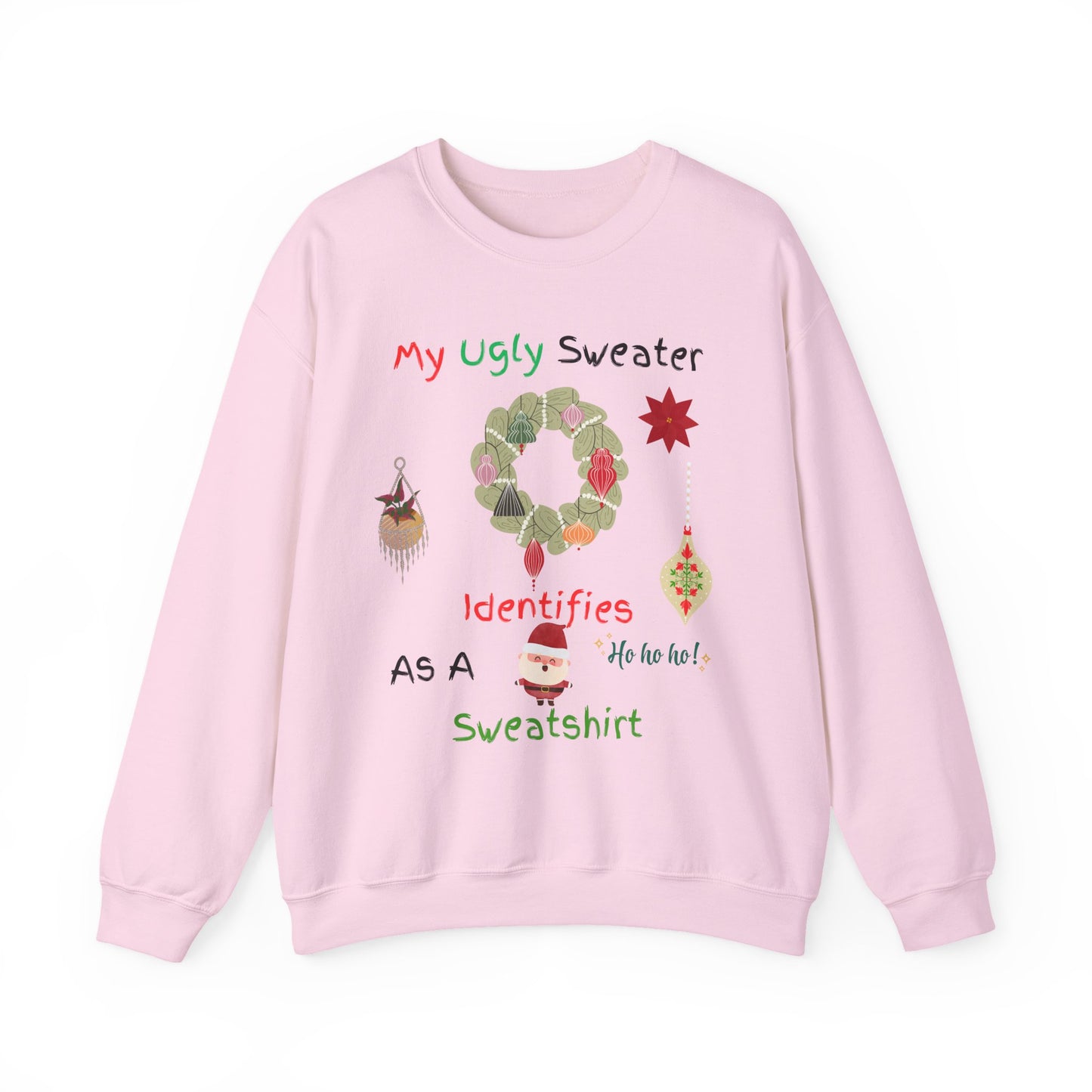 Ugly Christmas Sweatshirt - Funny Holiday Crewneck | Unisex Cozy Winter Shirt for Christmas Party and Gift