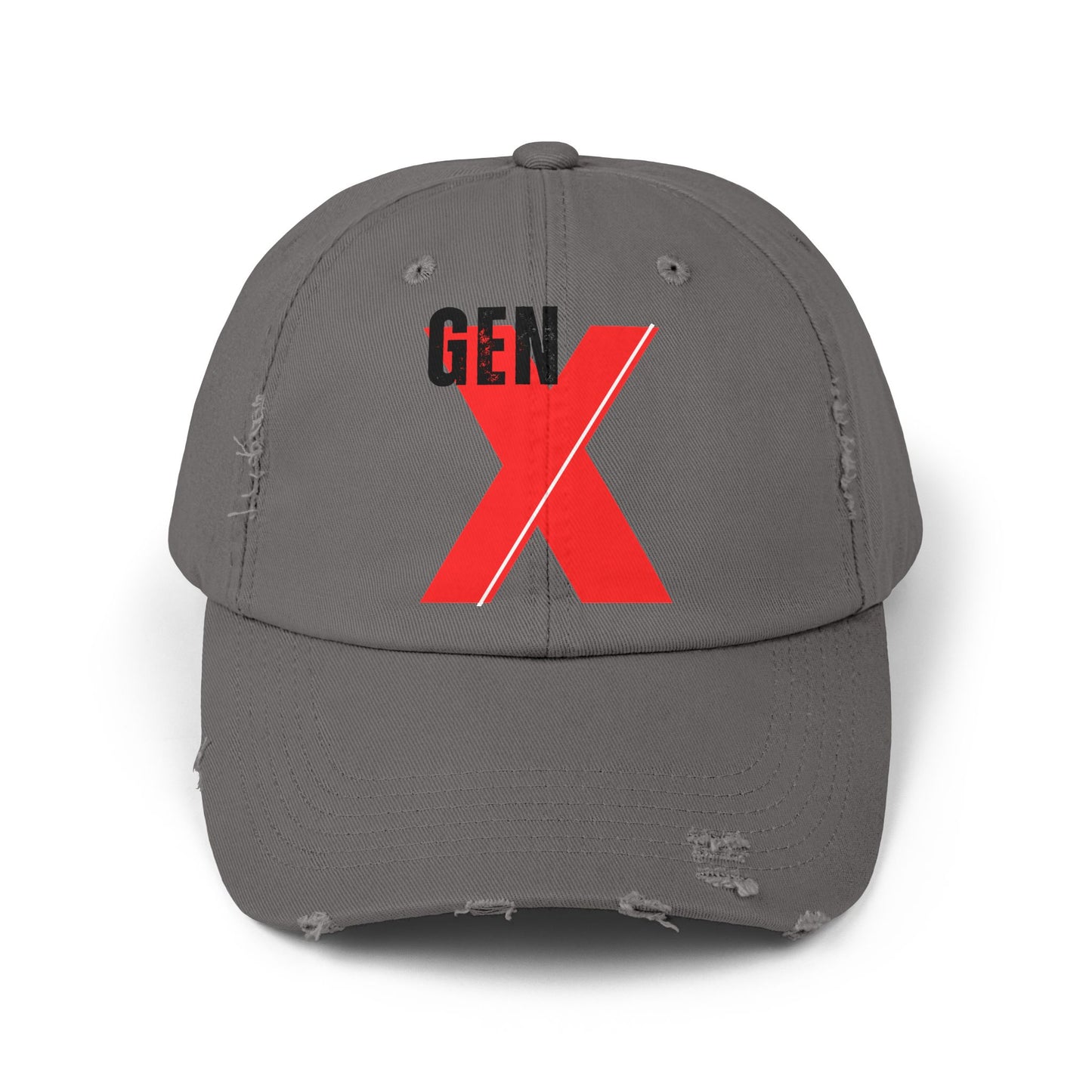 Gen X Distressed Cap | Retro Style Hat for Gen X, Casual Everyday Wear, Vintage Gift, Trendy Accessory, Summer Fashion