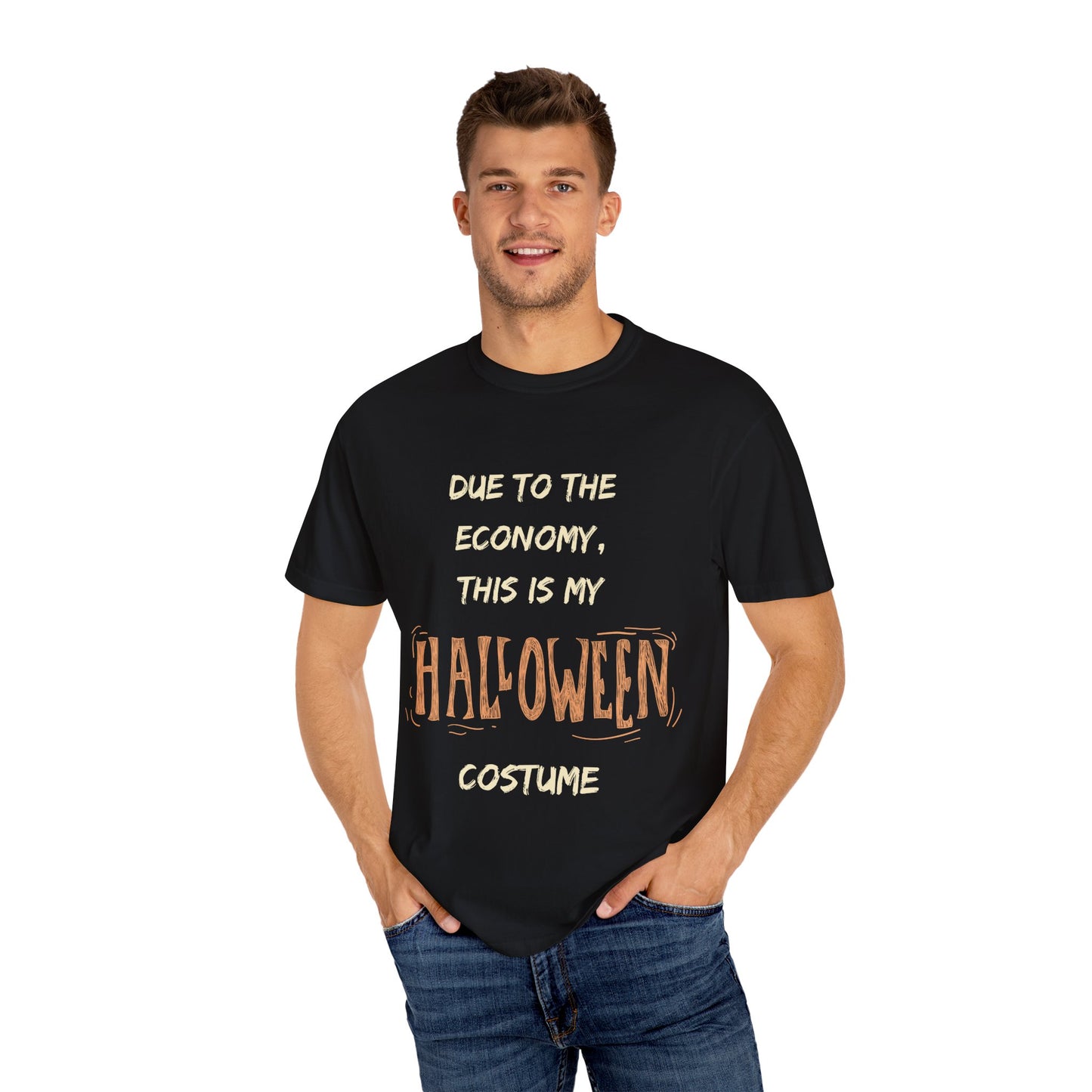 Halloween Costume T-Shirt - Casual Unisex Tee, Spooky Humor Shirt, Perfect for Halloween Parties, Fun Graphic Tee