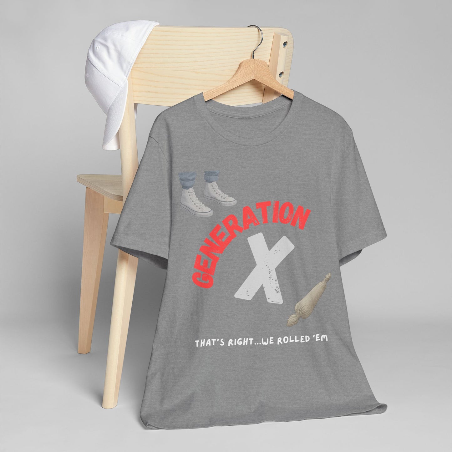 We Rolled 'Em T-Shirt - Generation X Retro Style Tee | Nostalgic Vintage Gift for Gen Xers