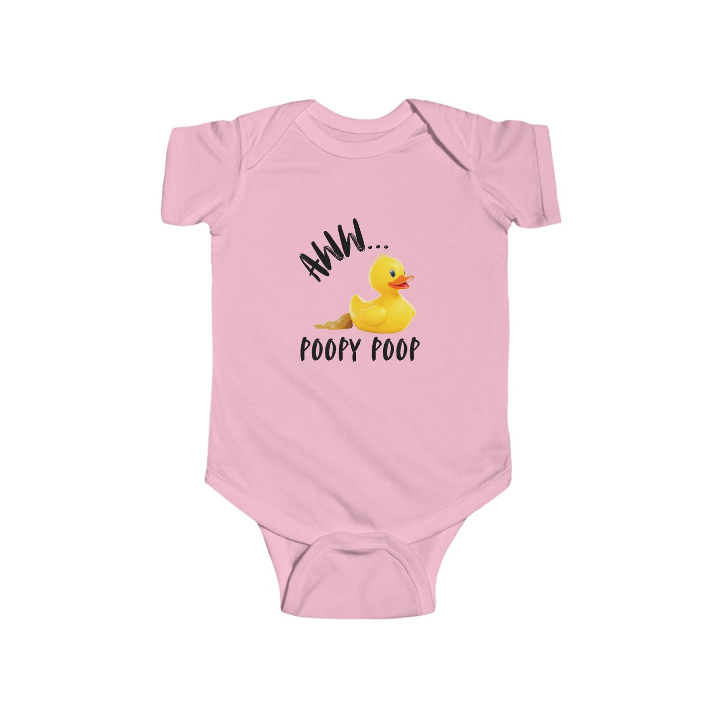 Funny Infant Bodysuit – ‘Aww Poopy Poop’ Baby Gift, Baby Shower Outfit, Cute & Playful Baby Clothes for New Parents