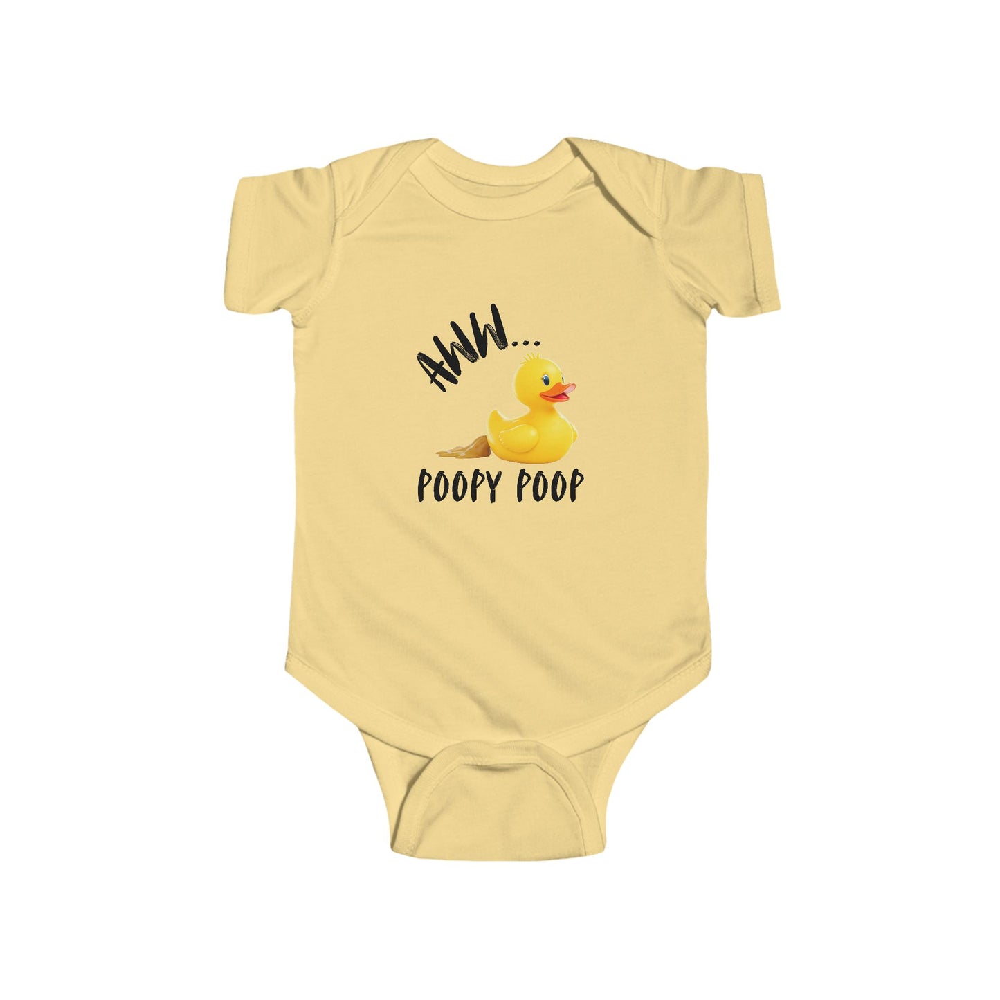 Funny Infant Bodysuit – ‘Aww Poopy Poop’ Baby Gift, Baby Shower Outfit, Cute & Playful Baby Clothes for New Parents