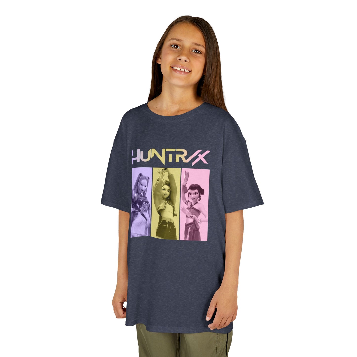 Huntrix Girls T-Shirt - Huntrix Demon Hunters Shirt, Mira Rumi Joey Demon Hunter Merch | Gift For Kpop Fan, Kpop Shirt