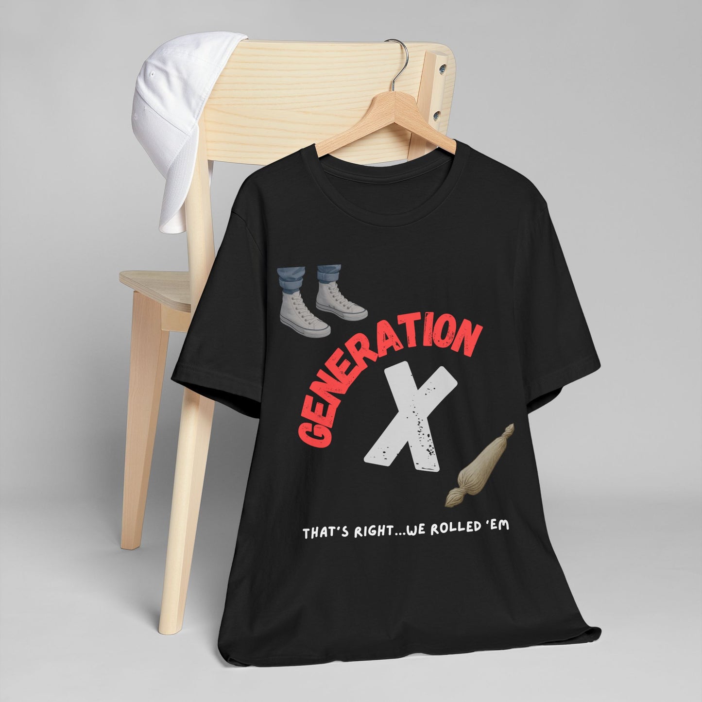 We Rolled 'Em T-Shirt - Generation X Retro Style Tee | Nostalgic Vintage Gift for Gen Xers