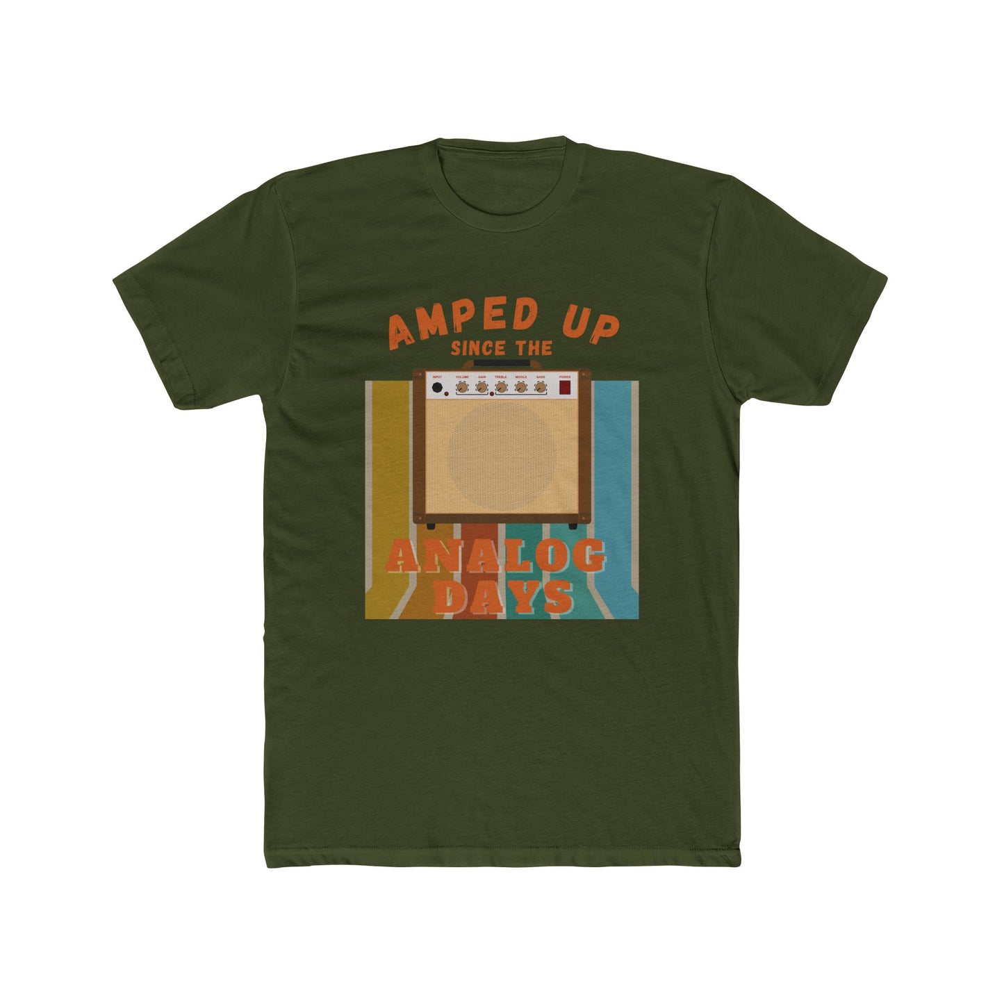 Vintage Retro Graphic Tee - Amped Up Since the Analog Days | Nostalgic Music Lover Shirt Gift