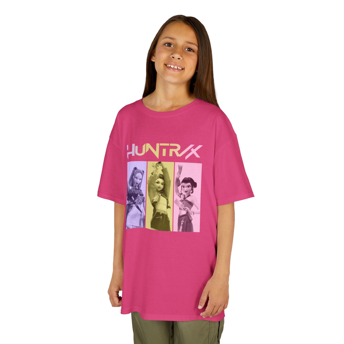 Huntrix Girls T-Shirt - Huntrix Demon Hunters Shirt, Mira Rumi Joey Demon Hunter Merch | Gift For Kpop Fan, Kpop Shirt
