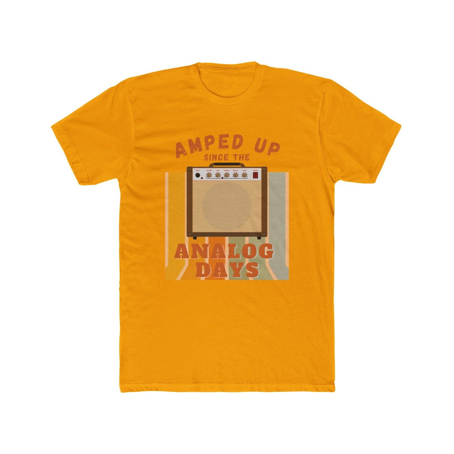 Vintage Retro Graphic Tee - Amped Up Since the Analog Days | Nostalgic Music Lover Shirt Gift