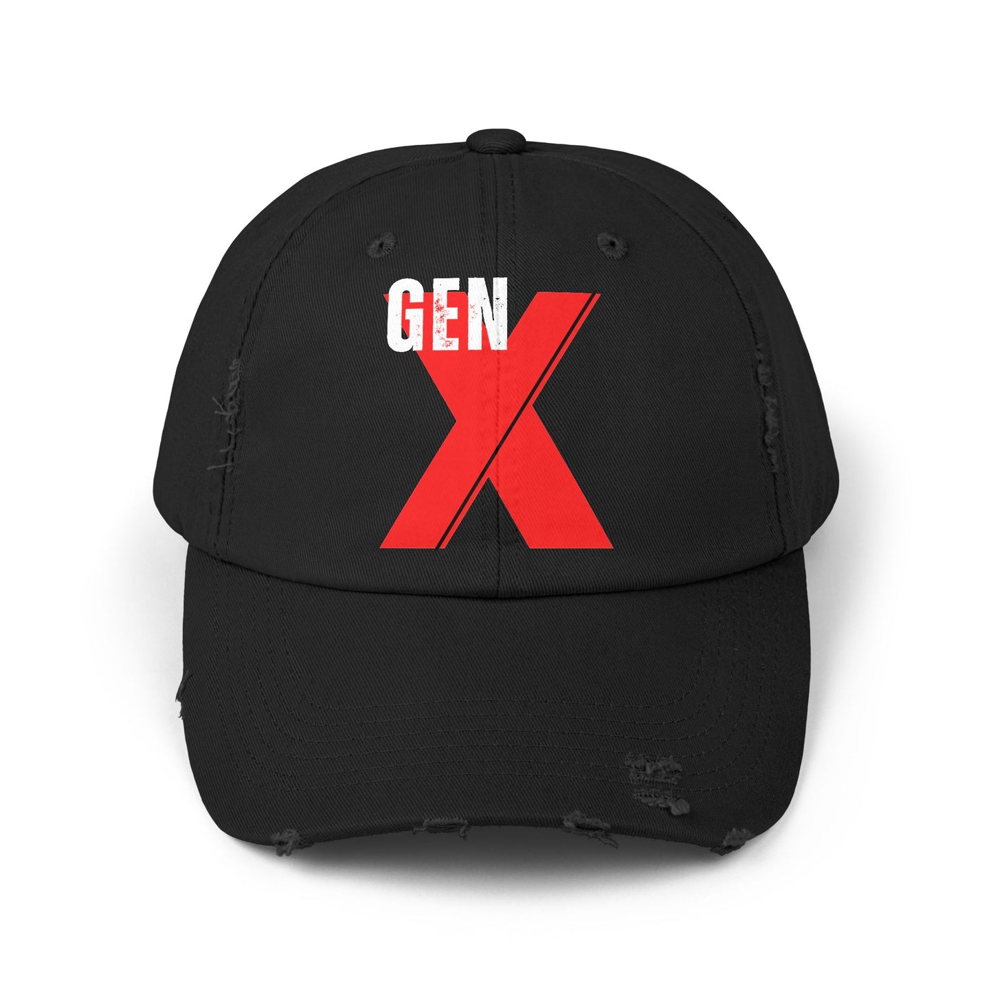 Gen X Distressed Cap | Retro Style Hat for Gen X, Casual Everyday Wear, Vintage Gift, Trendy Accessory, Summer Fashion