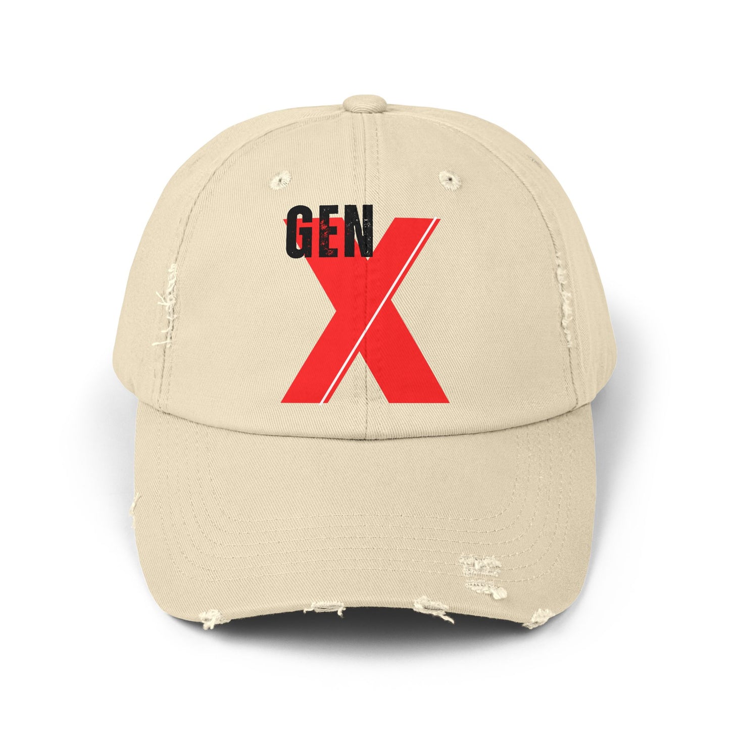Gen X Distressed Cap | Retro Style Hat for Gen X, Casual Everyday Wear, Vintage Gift, Trendy Accessory, Summer Fashion