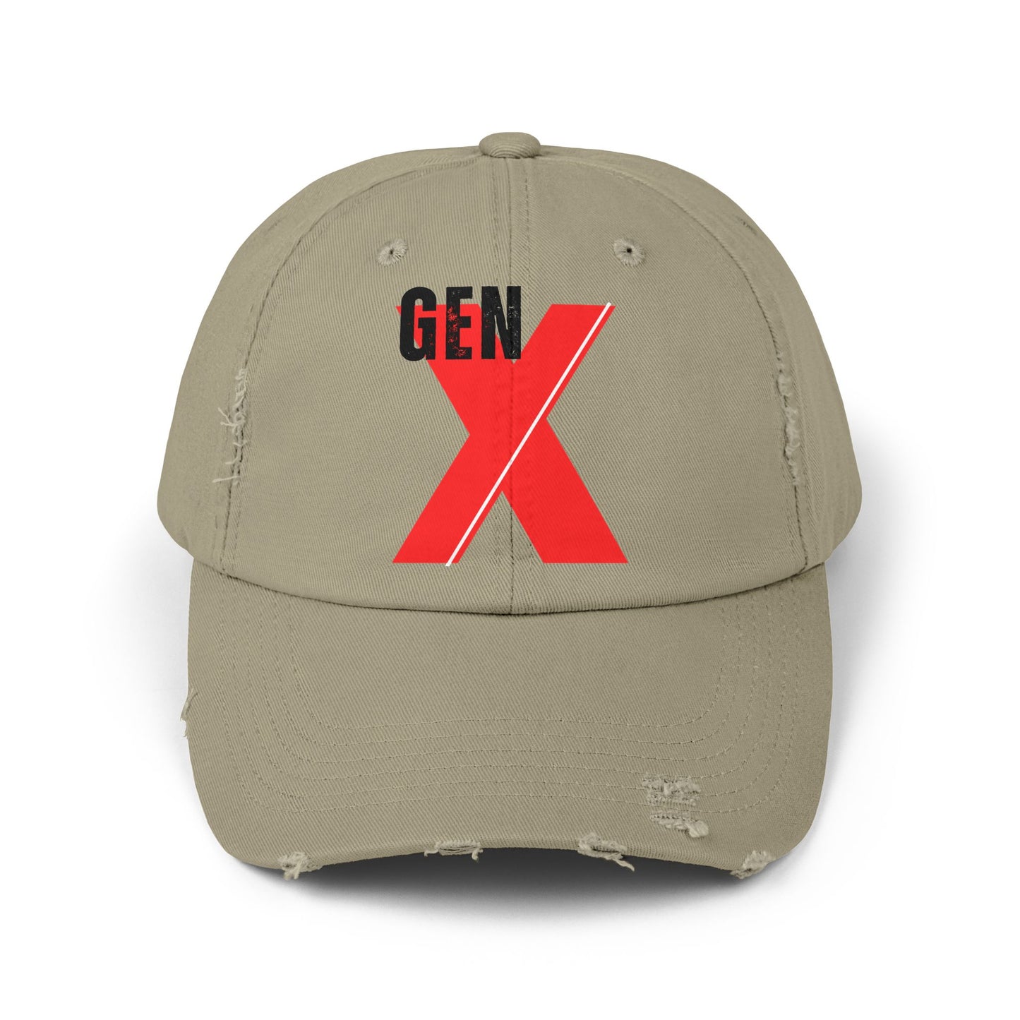 Gen X Distressed Cap | Retro Style Hat for Gen X, Casual Everyday Wear, Vintage Gift, Trendy Accessory, Summer Fashion