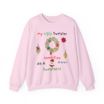 Ugly Christmas Sweatshirt - Funny Holiday Crewneck | Unisex Cozy Winter Shirt for Christmas Party and Gift