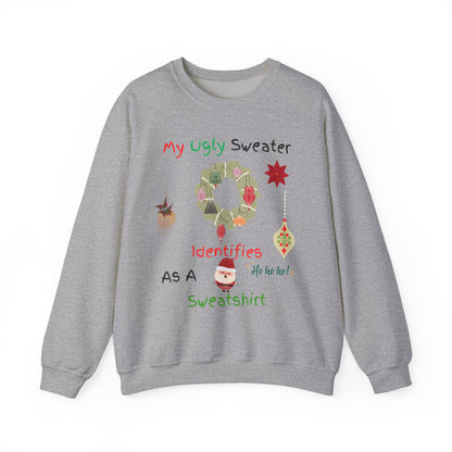 Ugly Christmas Sweatshirt - Funny Holiday Crewneck | Unisex Cozy Winter Shirt for Christmas Party and Gift