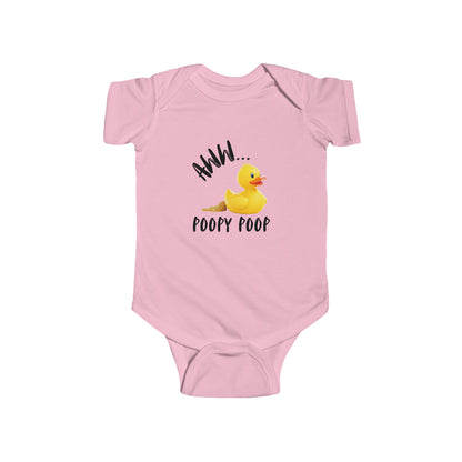 Funny Infant Bodysuit – ‘Aww Poopy Poop’ Baby Gift, Baby Shower Outfit, Cute & Playful Baby Clothes for New Parents