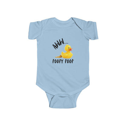 Funny Infant Bodysuit – ‘Aww Poopy Poop’ Baby Gift, Baby Shower Outfit, Cute & Playful Baby Clothes for New Parents
