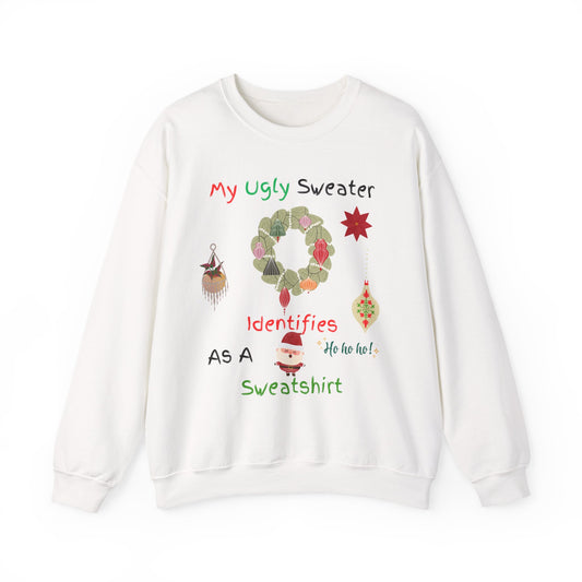 Ugly Christmas Sweatshirt - Funny Holiday Crewneck | Unisex Cozy Winter Shirt for Christmas Party and Gift