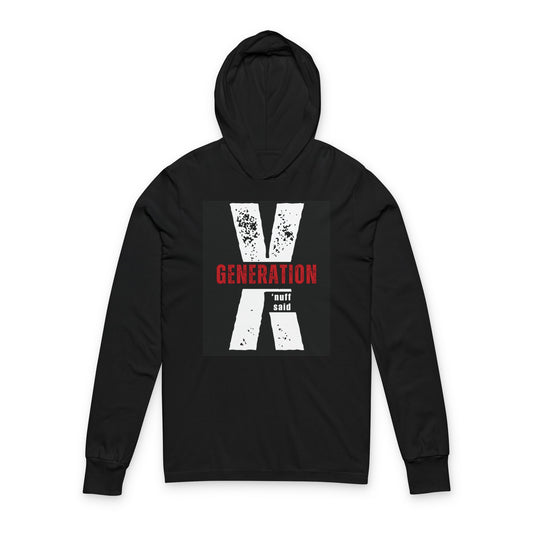 Generation X Unisex Hoodie - 90s Nostalgia Sweatshirt | Retro Throwback Gift for Gen Xers