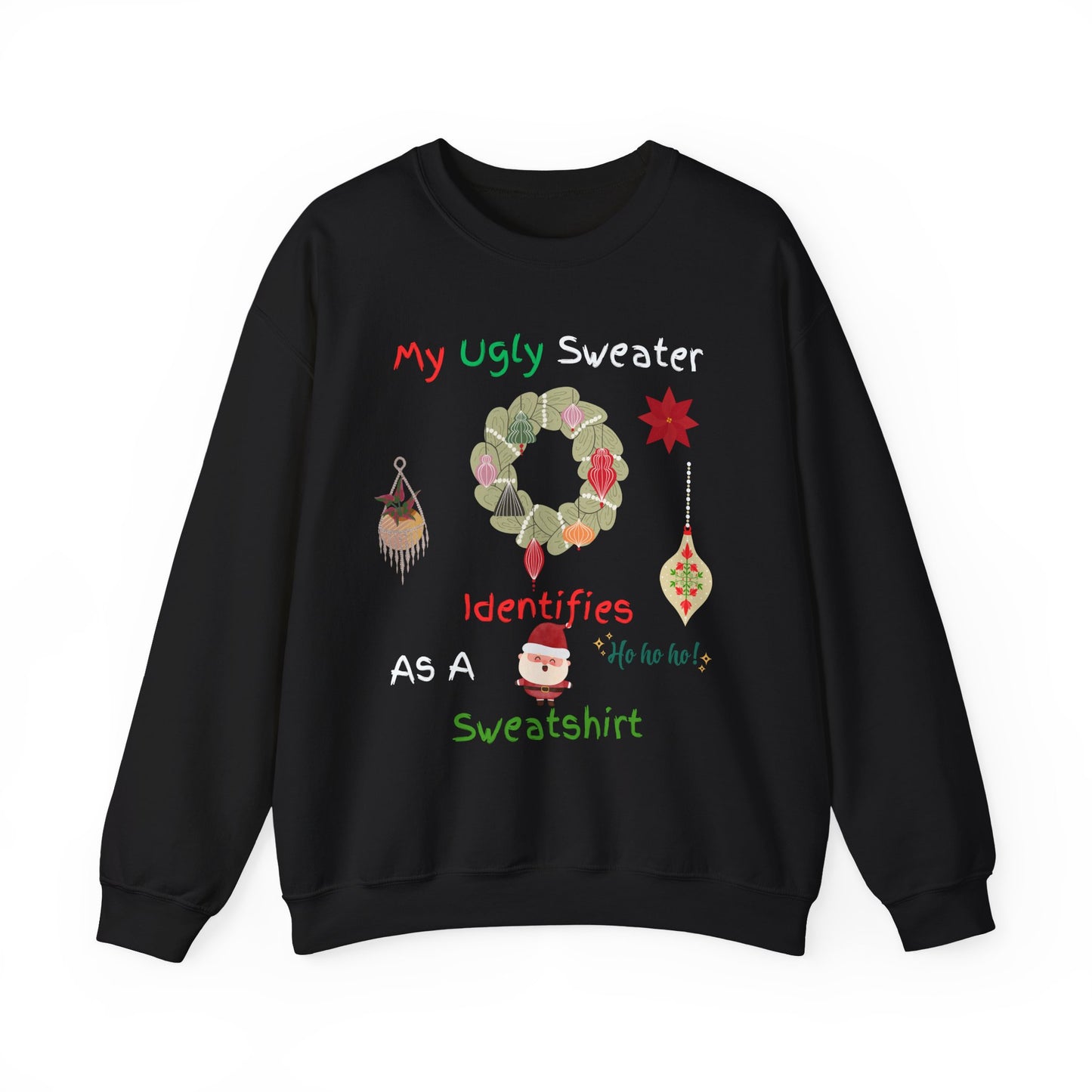 Ugly Christmas Sweatshirt - Funny Holiday Crewneck | Unisex Cozy Winter Shirt for Christmas Party and Gift