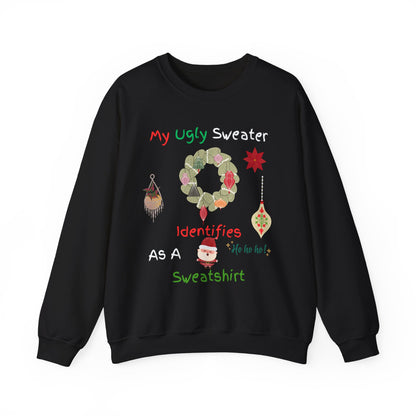 Ugly Christmas Sweatshirt - Funny Holiday Crewneck | Unisex Cozy Winter Shirt for Christmas Party and Gift