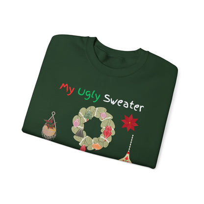 Ugly Christmas Sweatshirt - Funny Holiday Crewneck | Unisex Cozy Winter Shirt for Christmas Party and Gift