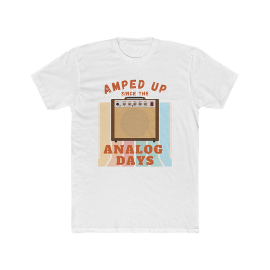Vintage Retro Graphic Tee - Amped Up Since the Analog Days | Nostalgic Music Lover Shirt Gift