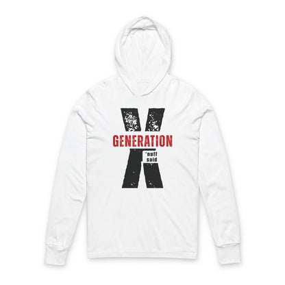 Generation X Unisex Hoodie - 90s Nostalgia Sweatshirt | Retro Throwback Gift for Gen Xers