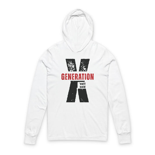 Generation X Unisex Hoodie - 90s Nostalgia Sweatshirt | Retro Throwback Gift for Gen Xers