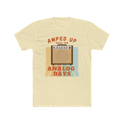 Vintage Retro Graphic Tee - Amped Up Since the Analog Days | Nostalgic Music Lover Shirt Gift