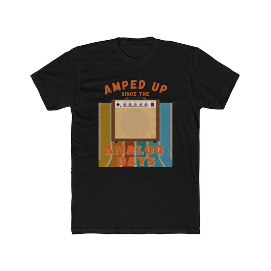 Vintage Retro Graphic Tee - Amped Up Since the Analog Days | Nostalgic Music Lover Shirt Gift
